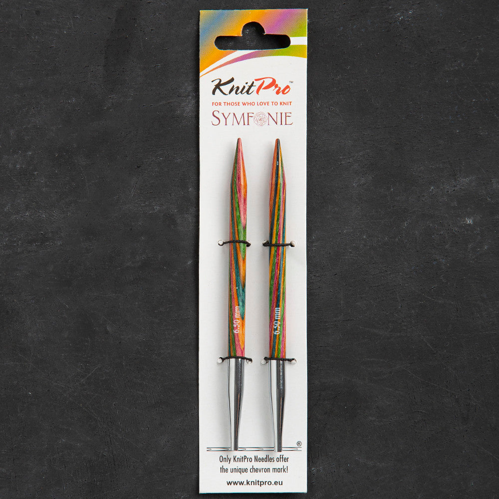 KnitPro Symfonie 6,5 mm Değiştirilebilir Ahşap Misinalı Şiş Ucu - 20408